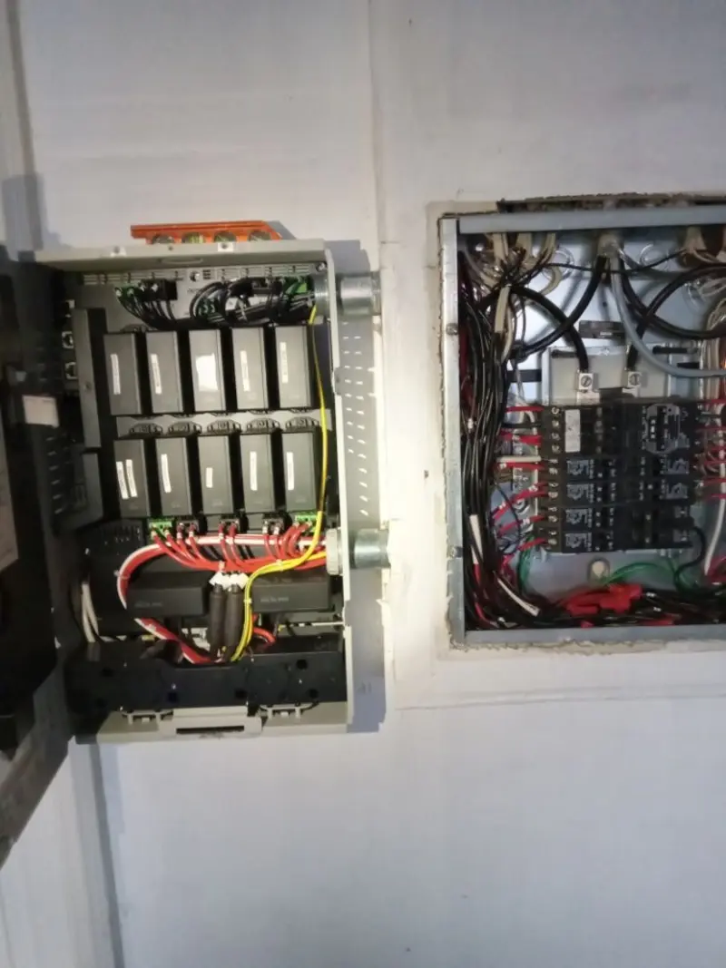 Electrical panel upgrade completed for Security Camera Wiring in Lemon Hill